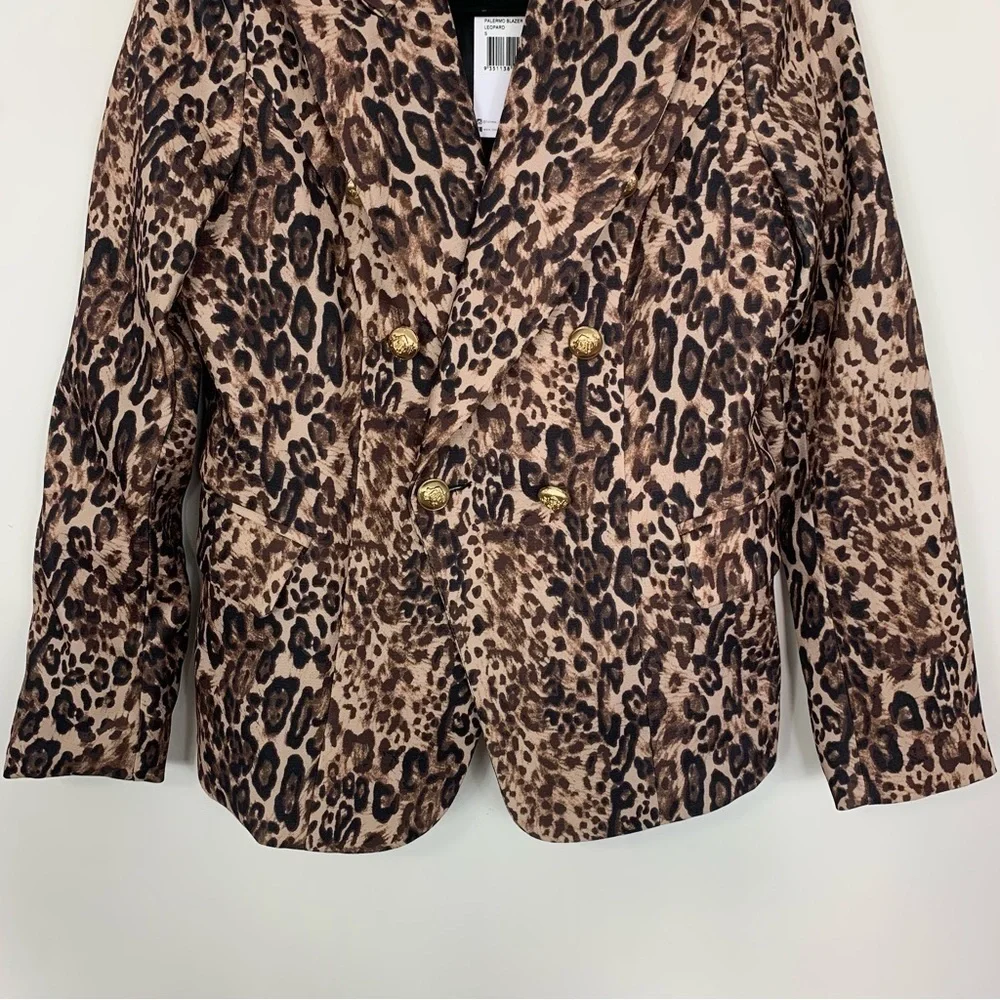 NWT Lioness Palermo Leopard Print Blazer Size Small - Picture 5 of 14